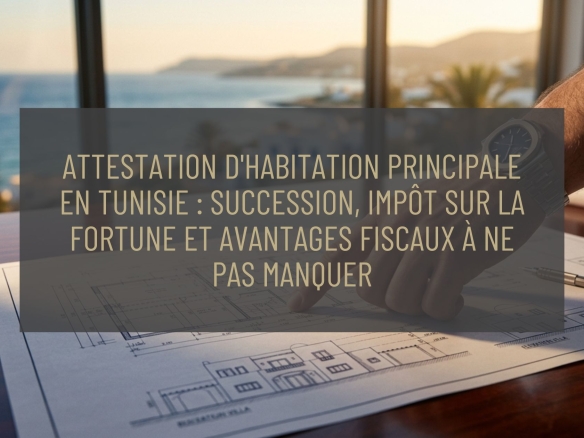 Attestation d'habitation principale en Tunisie : succession, impôt sur la fortune et avantages fiscaux à ne pas manquer