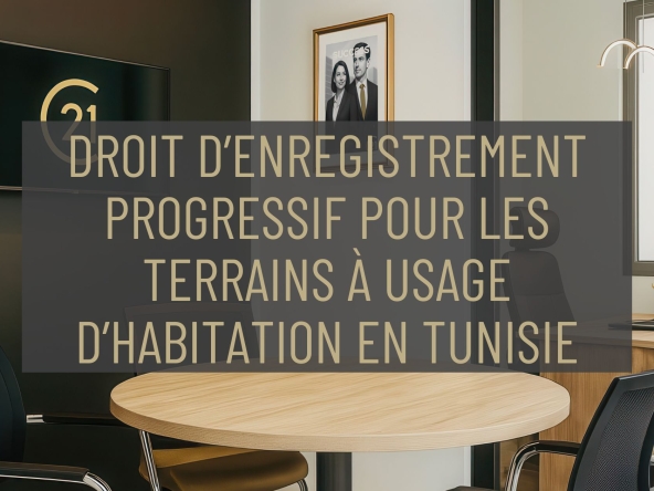 DROIT D’ENREGISTREMENT PROGRESSIF POUR LES TERRAINS À USAGE D’HABITATION EN TUNISIE